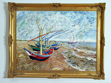 Vincent Van Gogh (1853-1890) Fischerboote am Strand von Saintes-Maries