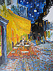 Vincent Van Gogh (1853-1890) - Terrasse du café le soir, Place du Forum Arles - am 8. Tag